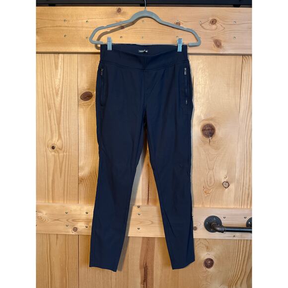 Toad & Co Flextime Moto Crop Pant Womens Dark Gray Size 6 Zipper Pockets Hiking - Picture 1 of 6